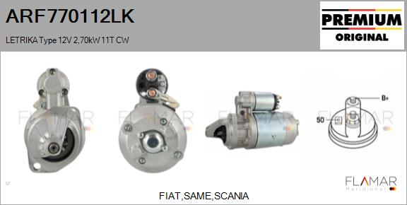 Starter ARF770112LK FLAMAR
