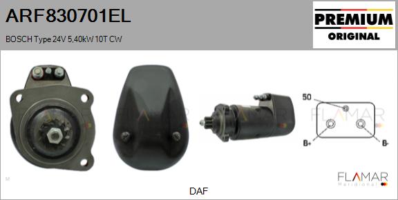 Starter ARF830701EL FLAMAR