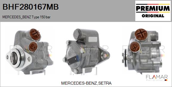 Pompa hidraulica, sistem de directie BHF280167MB FLAMAR