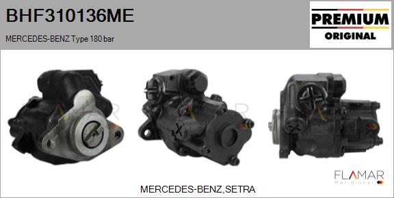 Pompa hidraulica, sistem de directie BHF310136ME FLAMAR