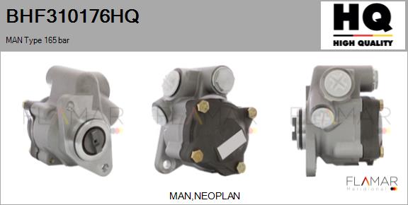 Pompa hidraulica, sistem de directie BHF310176HQ FLAMAR