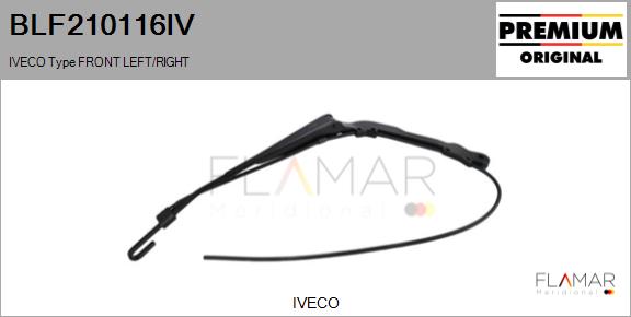 Brat stergator, parbriz BLF210116IV FLAMAR