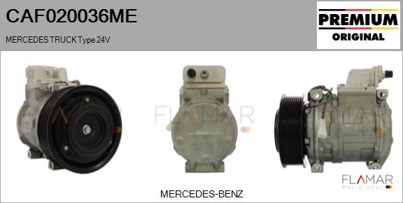 Compresor, climatizare CAF020036ME FLAMAR