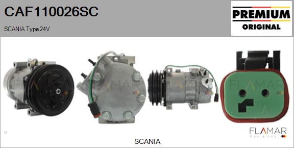 Compresor, climatizare CAF110026SC FLAMAR