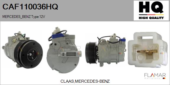 Compresor, climatizare CAF110036HQ FLAMAR
