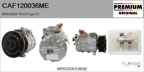Compresor, climatizare CAF120036ME FLAMAR