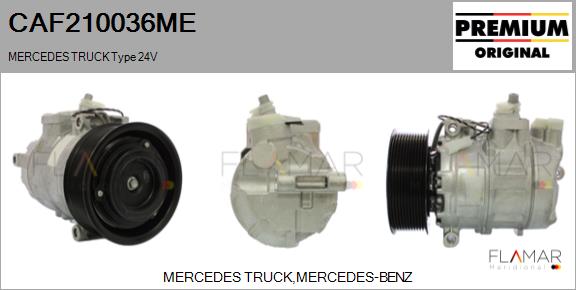Compresor, climatizare CAF210036ME FLAMAR
