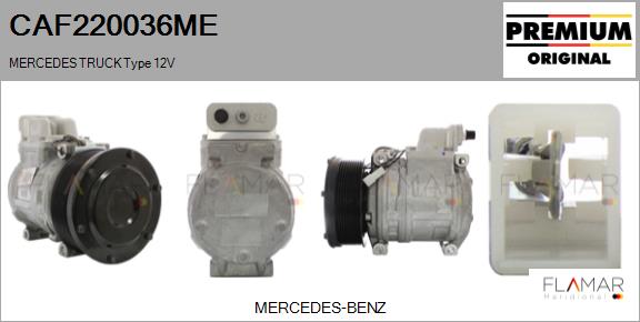 Compresor, climatizare CAF220036ME FLAMAR