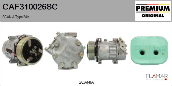 Compresor, climatizare CAF310026SC FLAMAR