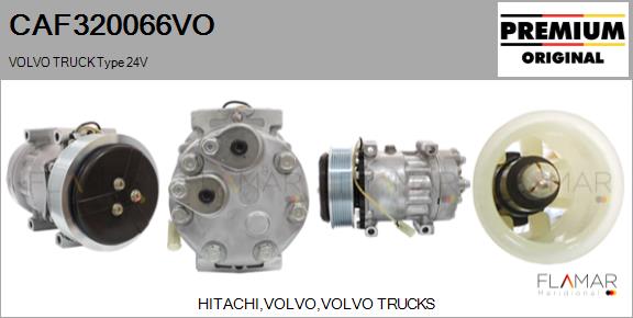 Compresor, climatizare CAF320066VO FLAMAR