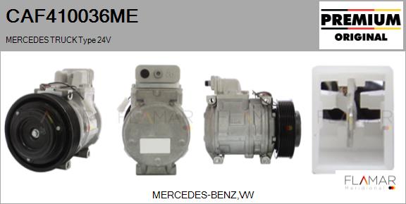 Compresor, climatizare CAF410036ME FLAMAR