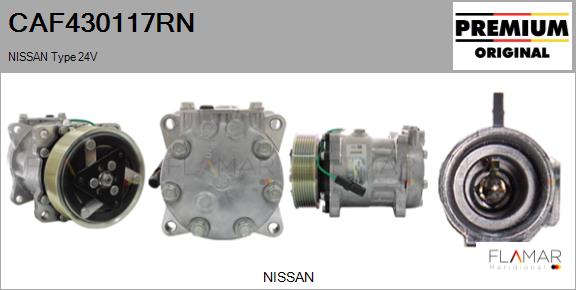 Compresor, climatizare CAF430117RN FLAMAR