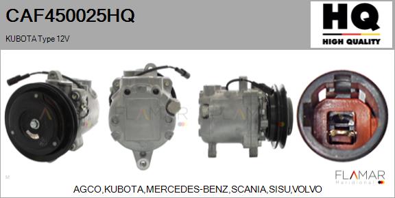 Compresor, climatizare CAF450025HQ FLAMAR
