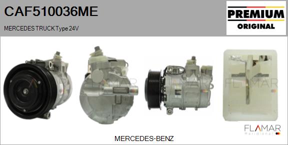 Compresor, climatizare CAF510036ME FLAMAR