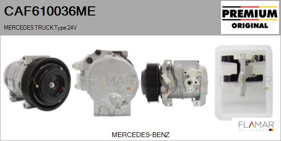 Compresor, climatizare CAF610036ME FLAMAR