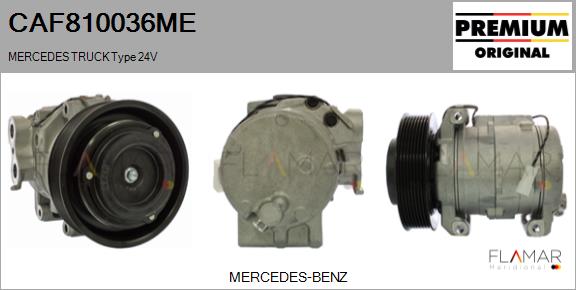Compresor, climatizare CAF810036ME FLAMAR