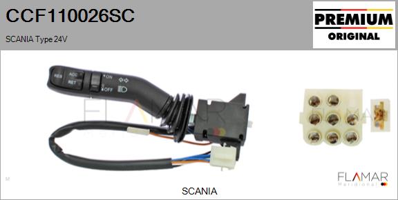 Comutator coloana directie CCF110026SC FLAMAR