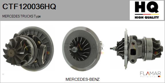 Ansamblu miez turbo CTF120036HQ FLAMAR