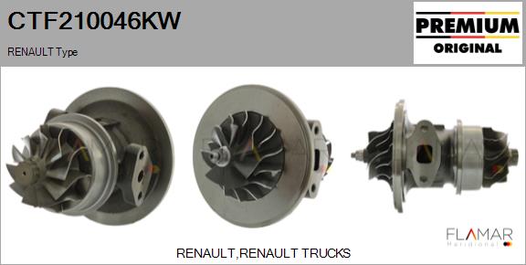 Ansamblu miez turbo CTF210046KW FLAMAR