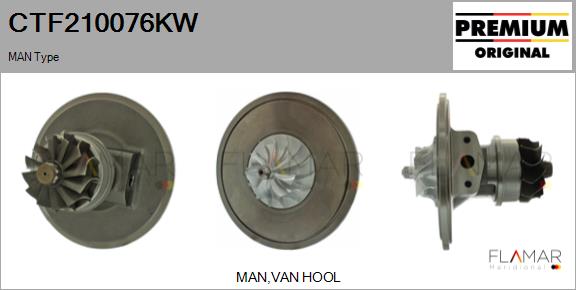 Ansamblu miez turbo CTF210076KW FLAMAR