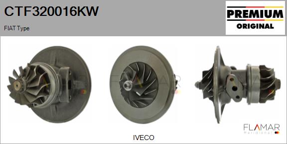 Ansamblu miez turbo CTF320016KW FLAMAR