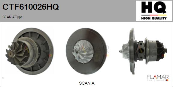 Ansamblu de bază, turbocompresor CTF610026HQ FLAMAR