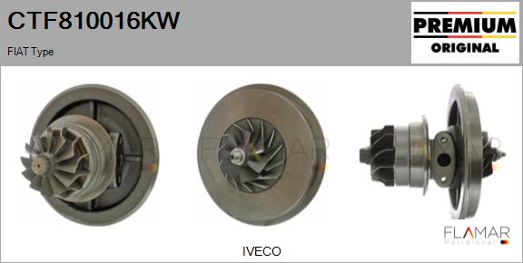 Ansamblu miez turbo CTF810016KW FLAMAR