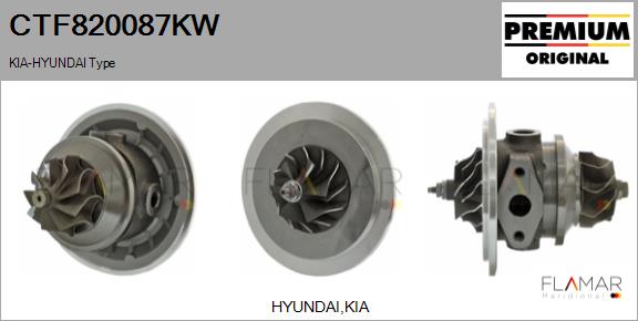 Ansamblu miez turbo CTF820087KW FLAMAR