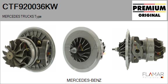 Ansamblu miez turbo CTF920036KW FLAMAR
