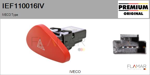 Comutator ,lumini de avarie IEF110016IV FLAMAR