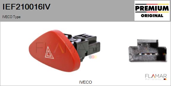 Comutator ,lumini de avarie IEF210016IV FLAMAR