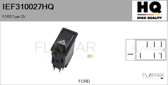 Comutator ,lumini de avarie IEF310027HQ FLAMAR