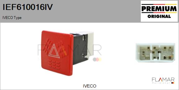 Comutator ,lumini de avarie IEF610016IV FLAMAR
