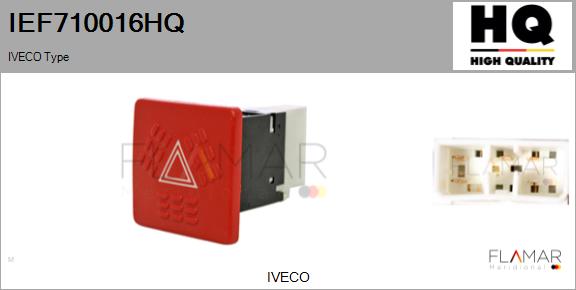 Comutator ,lumini de avarie IEF710016HQ FLAMAR
