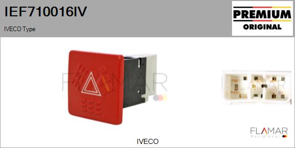 Comutator ,lumini de avarie IEF710016IV FLAMAR