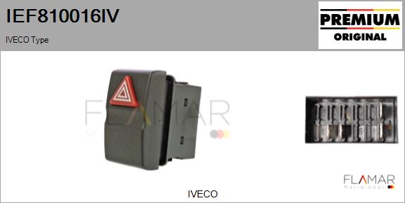 Comutator ,lumini de avarie IEF810016IV FLAMAR
