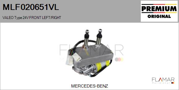 Motor stergator MLF020651VL FLAMAR