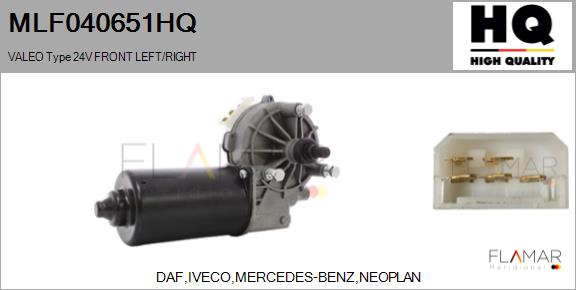 Motor stergator MLF040651HQ FLAMAR