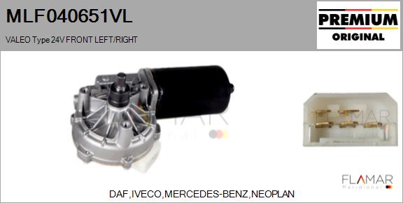 Motor stergator MLF040651VL FLAMAR
