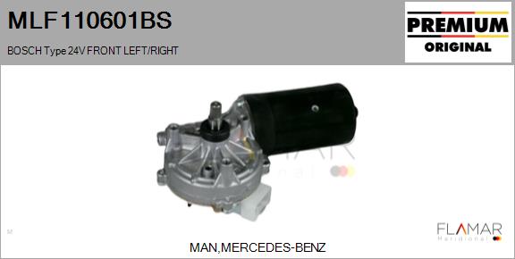 Motor stergator MLF110601BS FLAMAR