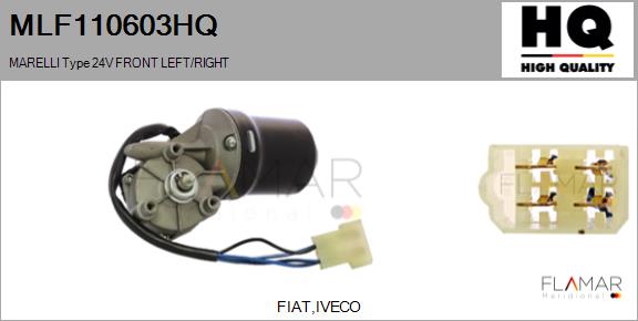 Motor stergator MLF110603HQ FLAMAR