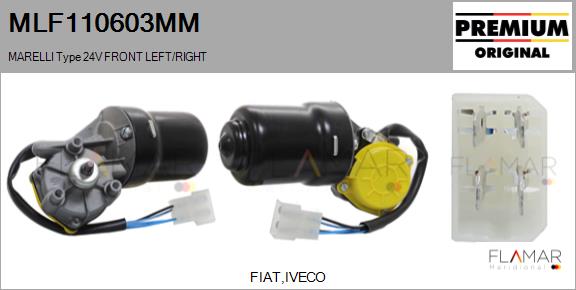 Motor stergator MLF110603MM FLAMAR