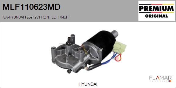 Motor stergator MLF110623MD FLAMAR