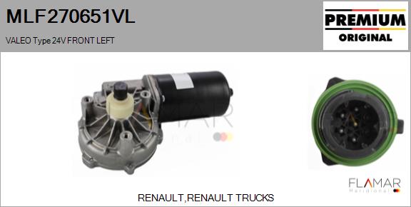 Motor stergator MLF270651VL FLAMAR