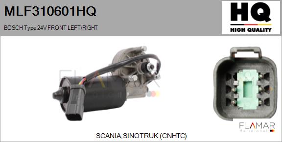 Motor stergator MLF310601HQ FLAMAR
