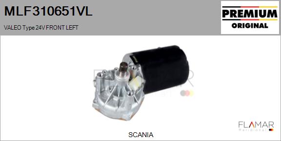 Motor stergator MLF310651VL FLAMAR