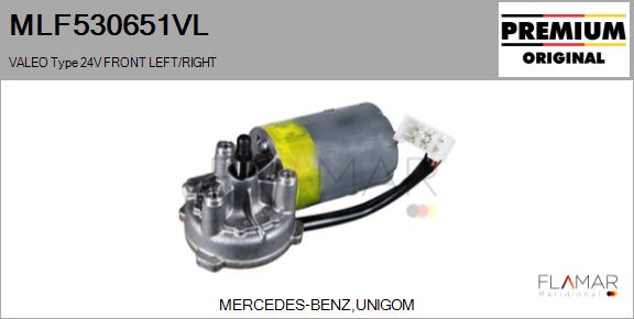 Motor stergator MLF530651VL FLAMAR