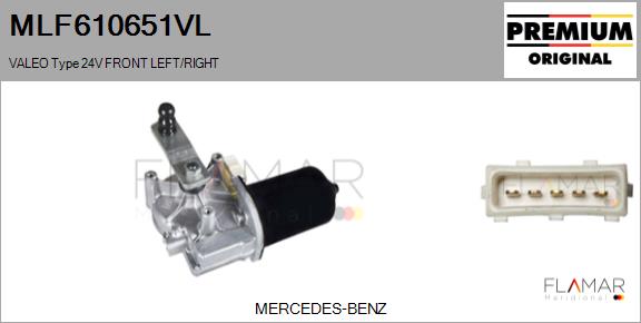 Motor stergator MLF610651VL FLAMAR