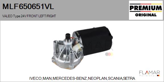 Motor stergator MLF650651VL FLAMAR