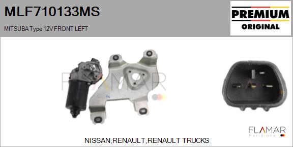 Motor stergator MLF710133MS FLAMAR